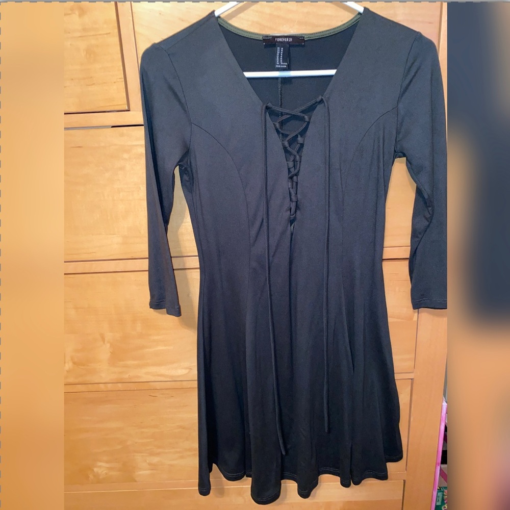Dark Olive Skater Dress